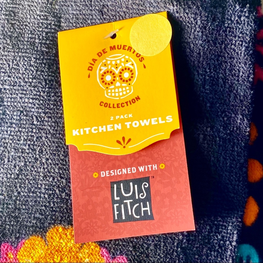 🌺4/$35 Two Luis Fitch x Target Dios De Los Muertos Kitchen Towels - Picture 3 of 8